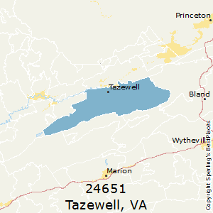 Tazewell,Virginia(24651) Zip Code Map