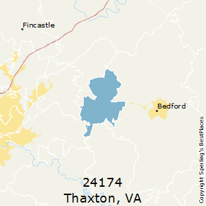 Thaxton,Virginia County Map