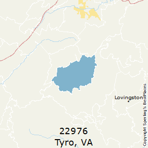 Tyro,Virginia County Map