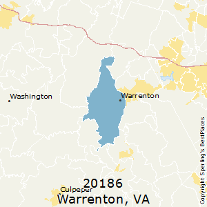 Warrenton,Virginia County Map