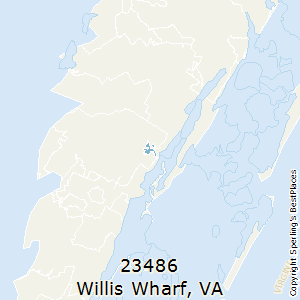 Willis_Wharf,Virginia County Map