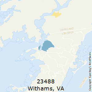 Withams,Virginia County Map