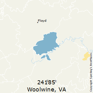 Woolwine,Virginia County Map