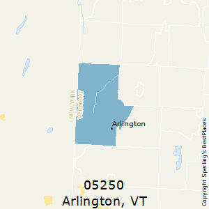 Arlington,Vermont County Map