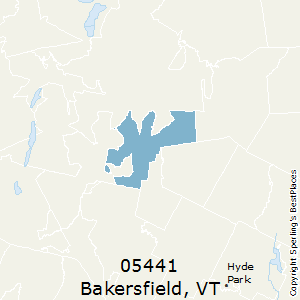 Bakersfield,Vermont County Map
