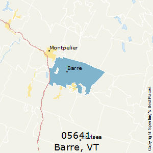 Barre,Vermont County Map