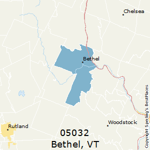 Bethel,Vermont County Map