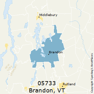 Brandon,Vermont County Map