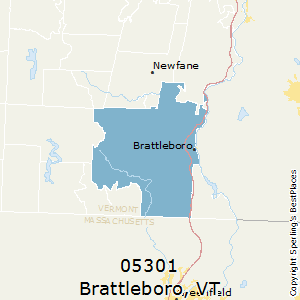 Brattleboro,Vermont County Map