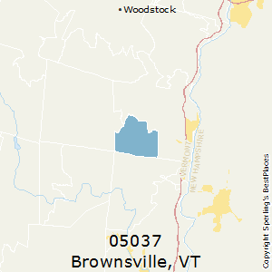 Brownsville,Vermont County Map