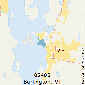 Burlington,Vermont County Map
