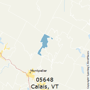 Calais,Vermont County Map