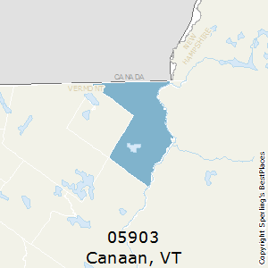 Canaan,Vermont County Map
