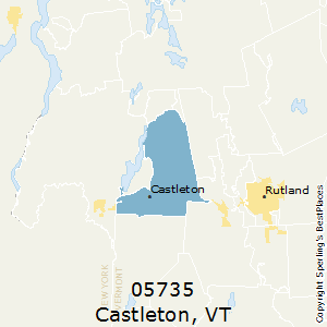 Castleton,Vermont County Map