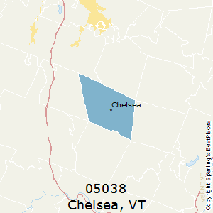 Chelsea,Vermont County Map