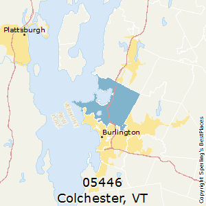 Colchester,Vermont County Map