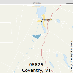 Coventry,Vermont County Map