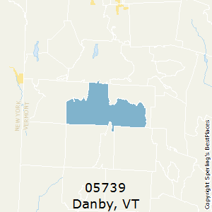 Danby,Vermont County Map