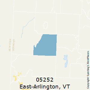 East_Arlington,Vermont County Map