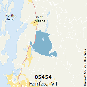 Fairfax,Vermont County Map
