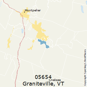 Graniteville,Vermont County Map