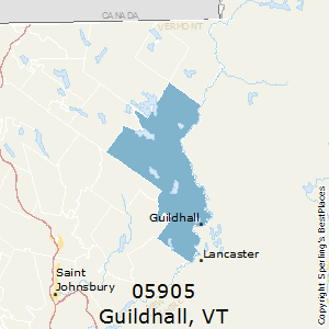 Guildhall,Vermont County Map