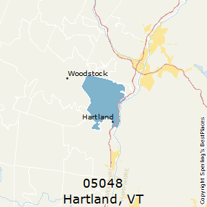 Hartland,Vermont County Map