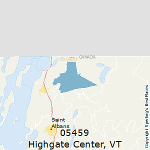 Highgate_Center,Vermont County Map