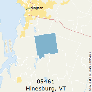 Hinesburg,Vermont County Map