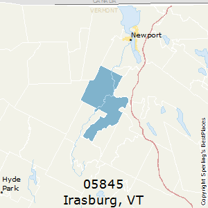 Irasburg,Vermont County Map