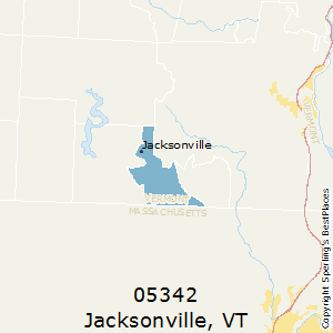 Jacksonville,Vermont County Map