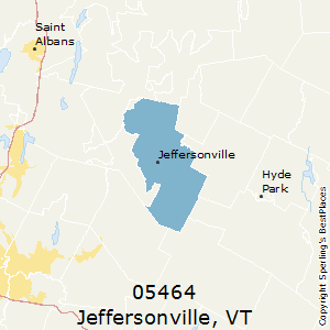 Jeffersonville,Vermont County Map