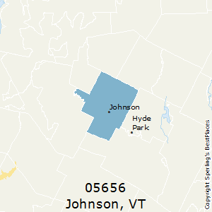 Johnson,Vermont County Map