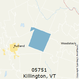 Killington,Vermont County Map