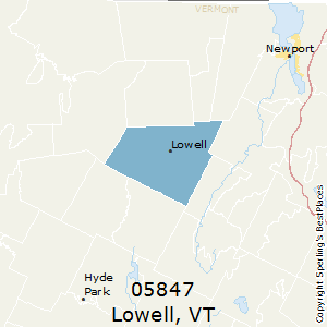 Lowell,Vermont County Map