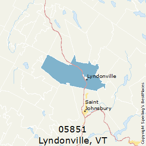 Lyndonville,Vermont County Map