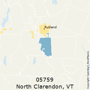 North_Clarendon,Vermont County Map
