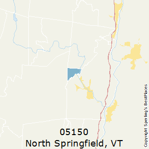 North_Springfield,Vermont County Map