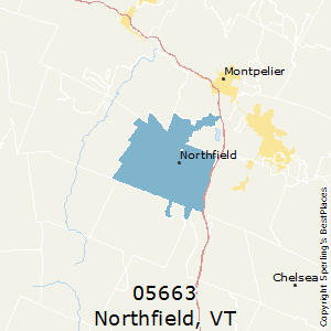 Northfield,Vermont(05663) Zip Code Map
