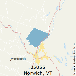Norwich,Vermont County Map