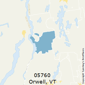Orwell,Vermont County Map