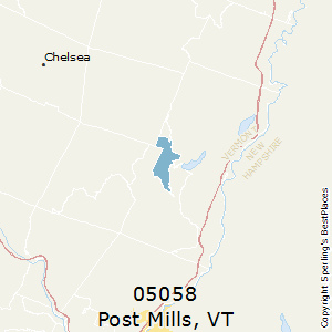 Post_Mills,Vermont County Map