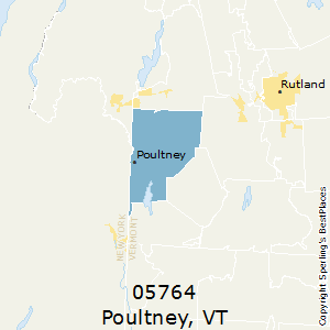 Poultney,Vermont County Map