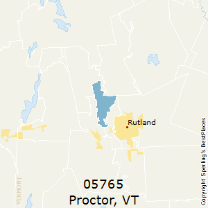 Proctor,Vermont County Map