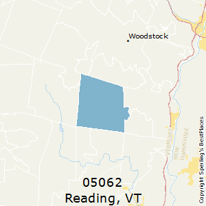 Reading,Vermont(05062) Zip Code Map