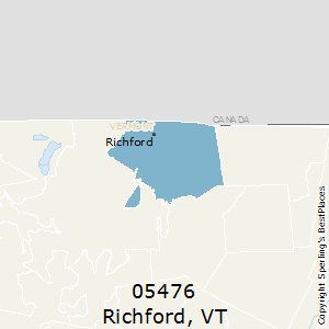 Richford,Vermont County Map