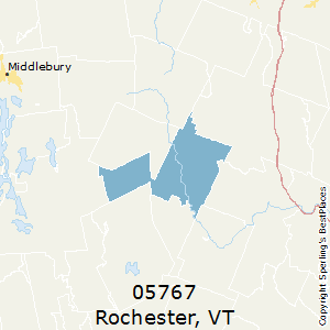 Rochester,Vermont County Map