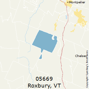 Roxbury,Vermont County Map