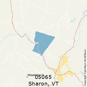Sharon,Vermont County Map