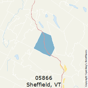 Sheffield,Vermont County Map